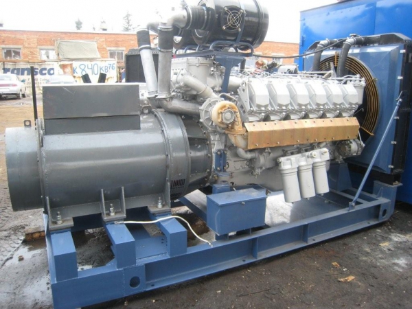фото дизель-генератора АД400С-Т400-РМ в открытом исполнении с ЯМЗ-8503.10  